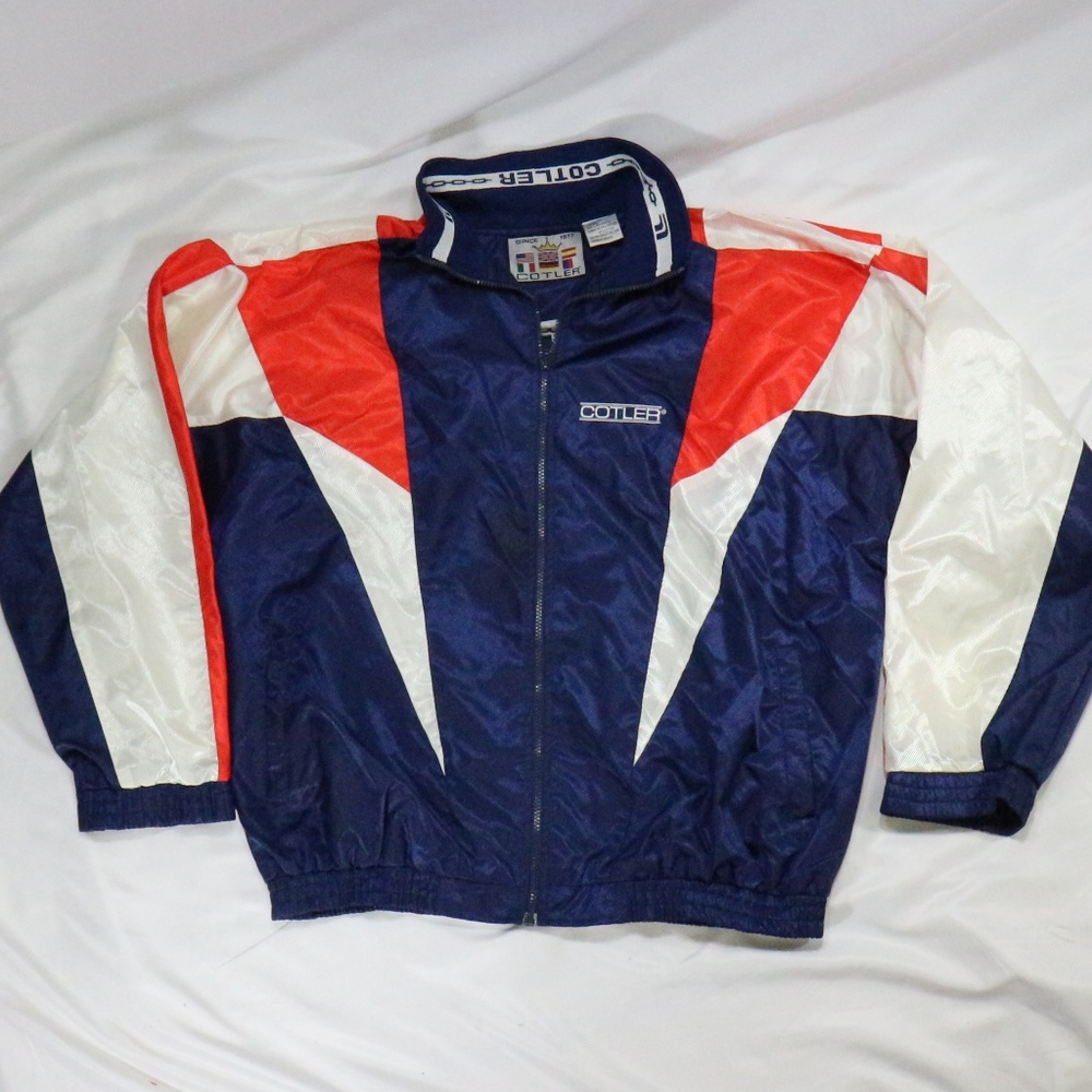 Vtg Cotler 80s Translucent Panel Track Jacket - image 2
